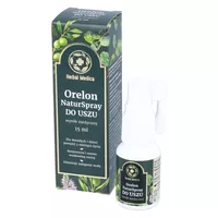 Herbal Medica - Orelon Naturspray, rozpuszczanie i usuwanie woskowiny usznej, 15 ml