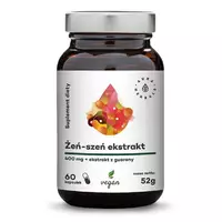 Aura Herbals Żeń-szeń koreański ekstrakt 400 mg + Guarana, kapsułki, 60 sztuk