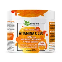 Ekamedica CBC - naturalna witamina C 1000mg, z sokiem z czarnej porzeczki i kompleksem bioflawonoidów, 250g