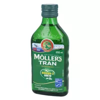 MOLLERS - tran norweski, omega-3 + witamina D3, 250ml
