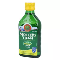 MOLLERS - tran norweski, aromat cytrynowy, 250ml