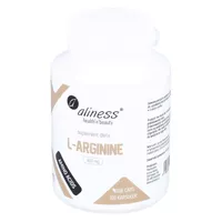 Aliness - L-Arginine 800 mg, prawidłowy wzrost i rozwoju organizmu, 100 kapsułek