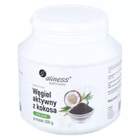 Aliness - Węgiel aktywny z kokosa, 200 g