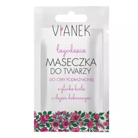 SYLVECO VIANEK - łagodząca maseczka do twarzy z glinką białą i olejem kokosowym, 10g