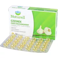 Naturell Czosnek FORTE - bezzapachowy, kapsułki, 90 sztuk + poradnik wsparcia odporności
