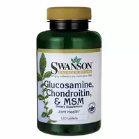 Swanson Glukosamine Chondroitin MSM - glukozamina 250 mg, chondroityna 200 mg, MSM 150 mg, tabletki, 120 sztuk