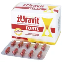 Żuravit Forte - suplement diety zawierający składniki wspomagające prawidłowe funkcjonowanie dróg moczowych, 60 kapsułek