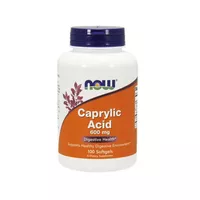 NOW FOODS Caprylic Acid - kwas kaprylowy 600 mg, kapsułki, 100 sztuk