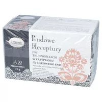 Ludowe Receptury - przy trudności w zasypianiu dla zdrowego snu, 30 saszetek