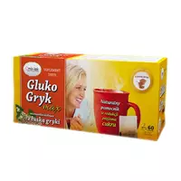 MIR-LEK Gluko Gryk Max - z łuską gryki, mieszanka ziołowa, saszetki, 60 sztuk