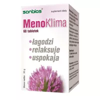 SANBIOS Meno-Klima - ekstrakt z koniczyny czerwonej, tabletki, 60 sztuk
