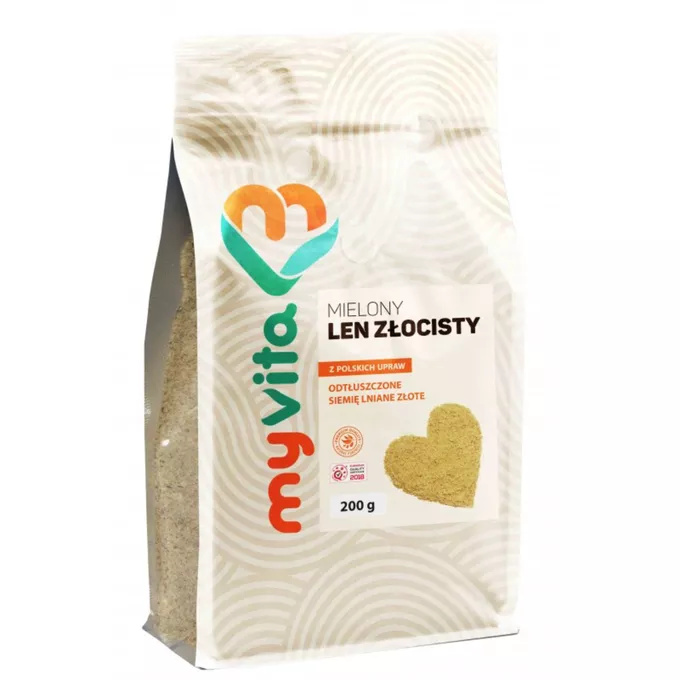 MYVITA Len Złocisty - mielony, 200 g