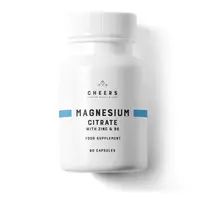 CHEERS - magnesium cirate zinc and B6, funkcjonowanie układu kostnego i nerwowego, 90 kapsułek