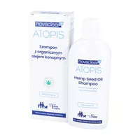 NOVACLEAR ATOPIS - Szampon z organicznym olejem konopnym, sucha wrażliwa i atopowa skóra głowy, 250ml