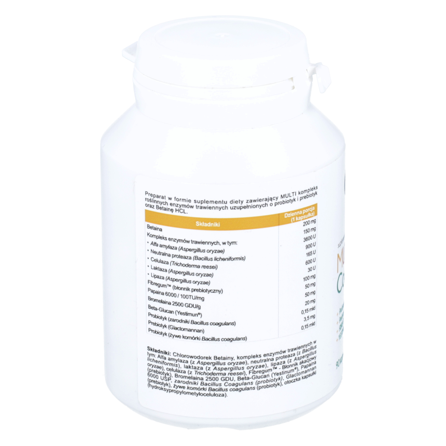 Aliness MultiEnzyme Complex PRO, 90 kapsułek skład, cena, opinie