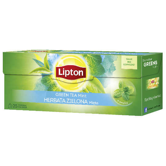 Lipton Green Tea Mint Herbata Zielona Mieta Saszetki 25 Sztuk Sklad Cena Opinie Izielnik Pl