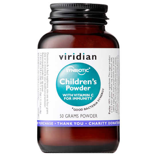 viridian SYNBIOTIC Children's Powder with vitamin C synbiotyk dla