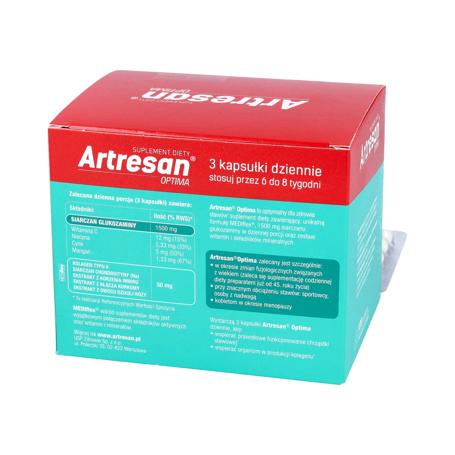 Artresan OPTIMA 120 Kapseln - Knochen / Muskeln / Gelenke - GESUNDHEIT