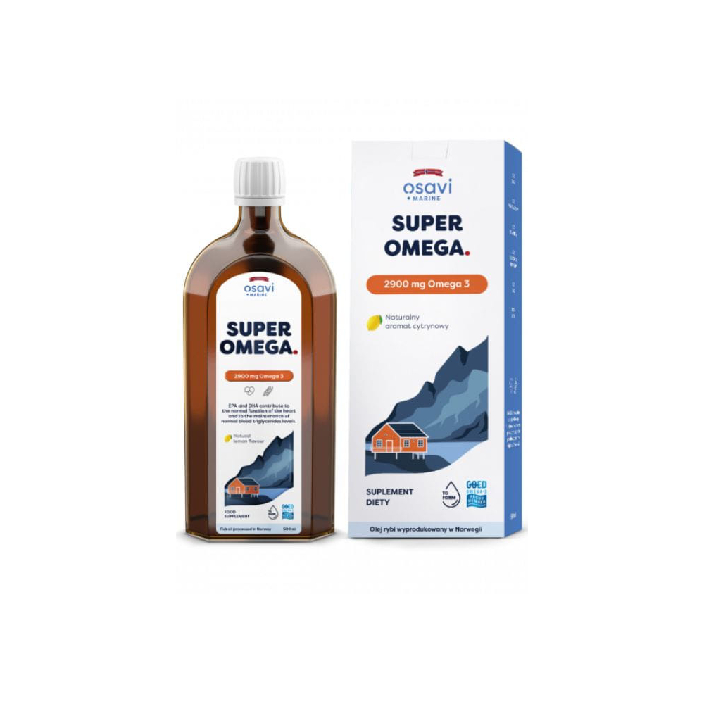 OSAVI Super Strong Omega +D3, 3500 mg - Zitronengeschmack (250 ml)