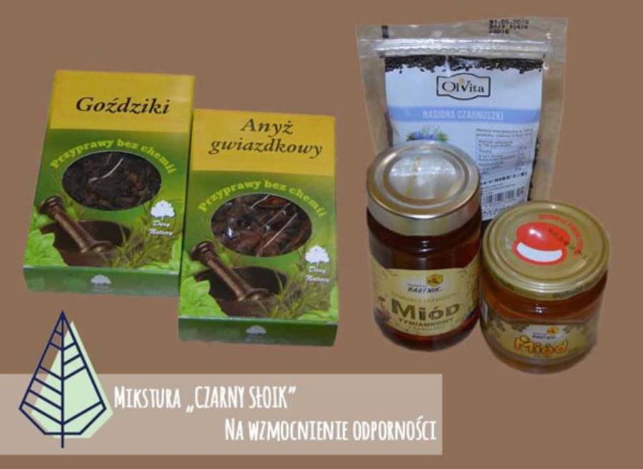 Czarny słoik - czarnuszka z miodem na infekcje i odporność | iZielnik.pl
